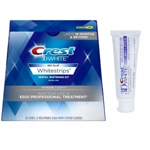 Отбеливающие полоски Crest Whitestrips Supreme FlexFit NEW Bonus +50% + паста Crest Brilliance