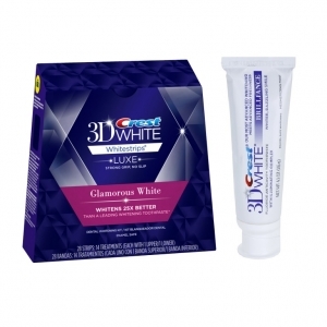 Отбеливающие полоски Crest Advanced Glamorous White и паста Crest Brilliance