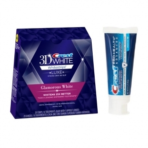 Отбеливающие полоски Crest Advanced Glamorous White и паста Crest Pro-Health